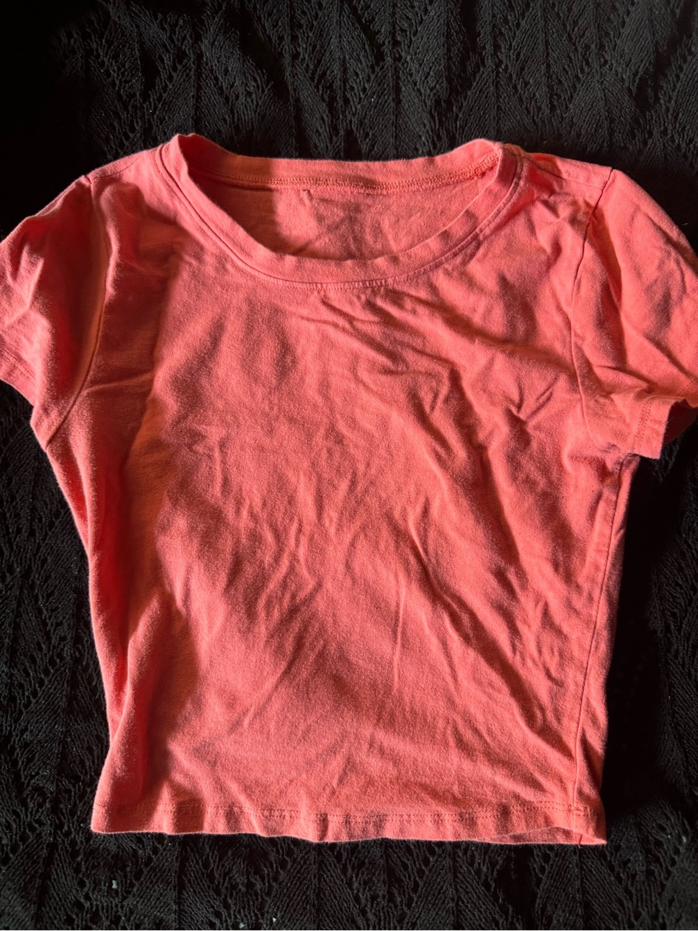 Bozzolo Coral Pink Crop Top